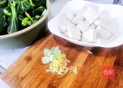 Illustration of how to make braised tofu with rapeseed 1