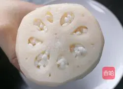 Illustration of how to make glutinous rice and lotus root 6