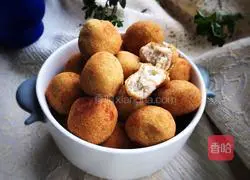 Illustration of how to make bean dregs meatballs 7