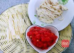 Enoki mushroom tomato tofu soup recipe 11