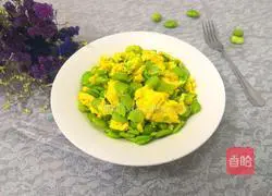 Illustration of how to make stir-fried beans with garlic and eggs 16