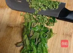 Illustration of how to mix toon sprouts with tofu 3