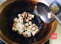 Illustration of making sauce-flavored tofu 3