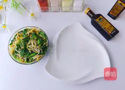 Illustration of how to make cold green leek sprouts 11