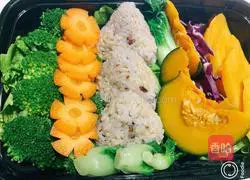 Illustration of how to make low-fat multigrain vegetable bento 7