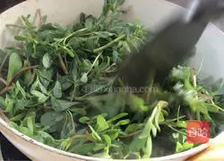 Illustration of how to make spicy stir-fried purslane 8
