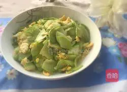 Illustration of how to make zucchini and scrambled eggs 11