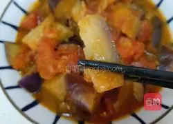 Illustration of how to make eggplant and tomatoes 5