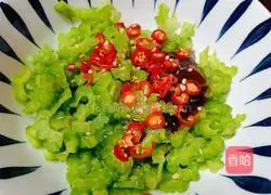 Illustration of how to make cold bitter melon 4