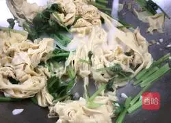 Illustration of how to make tofu skin 11