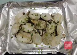 Illustration of grilled assorted mushrooms 12