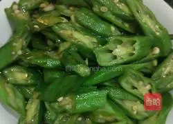 Illustration of how to make stir-fried okra 8