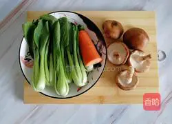 Illustration of how to make mushrooms and rapeseed 1