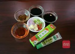 Illustration of original mustard salad with cucumber, fungus and fungus 4