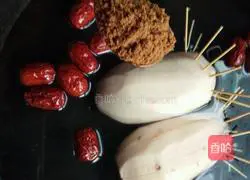 Illustration of how to make glutinous rice and lotus root 8