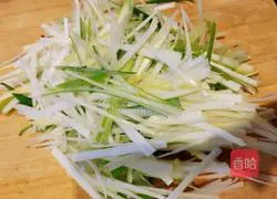 Illustration of how to make fake abalone mixed with green onions 2