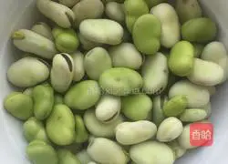 Illustration of how to make fennel broad beans 2