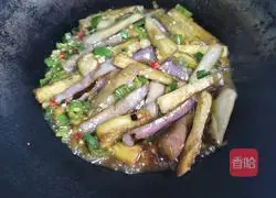 Illustration of how to make eggplant with oyster sauce 7