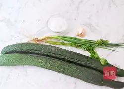 Illustration of how to make cucumber jelly 1