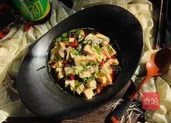 Illustration of how to make spring onions mixed with tofu 8