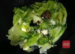 Illustration of how to make lettuce in oyster sauce 8