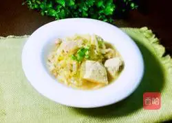 Illustration of how to make pickled cabbage and tofu pot 15