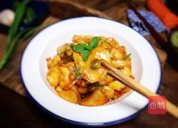 Illustration of making sweet and sour wild rice 12