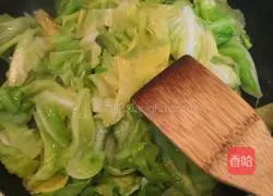Lycium barbarum vegetarian cabbage Illustration of how to do it 8