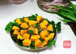 New vegetarian food - Illustration of how to make fragrant steamed pumpkin 2