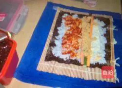 Illustration of how to make sushi 3