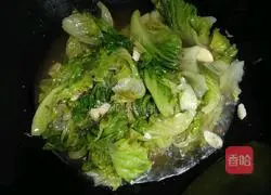 Illustration of how to make lettuce in oyster sauce 9