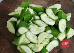 Illustration of how to cook small milk melon with sauce (no oil) 2