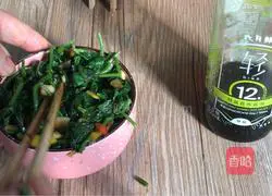 Illustration of how to make light sweet potato leaves 13