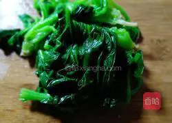 Illustration of how to make shredded spinach and tofu 5