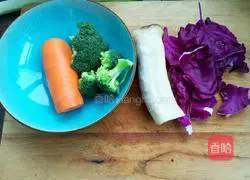 Illustration of how to make vegetable fried assorted vegetables that consume oil 1