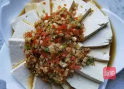 Illustration of how to make steamed tofu with garlic 7