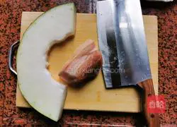 Stewed lean meat Illustration of how to make winter melon 1