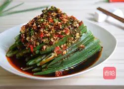 Illustration of how to make cold okra 12