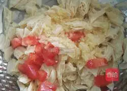 Illustration of how to make yuba mixed with ginger juice 10