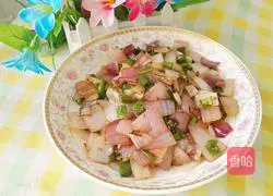 Fried green peppers Illustration of how to make onions 10