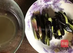 Illustration of making sauce-flavored eggplant 4