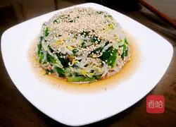 Illustration of how to make cold green leek sprouts 1