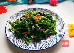 The most down-to-earth anti-cancer celebrity dish #Stir-fried sweet potato leaves with minced garlic 1