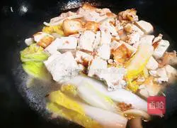 Illustration of how to cook tofu with baby cabbage 4