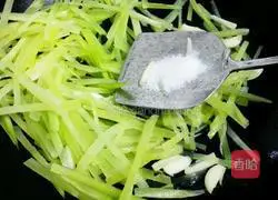 Stir-fried lettuce Illustration of how to do it 5