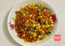 Illustration of how to make sweet corn, carrots and cucumbers 9