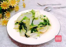 Illustration of how to make garlic cabbage 12