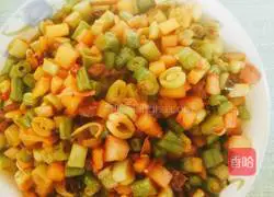 Illustration of how to make spicy potato and diced beans 4
