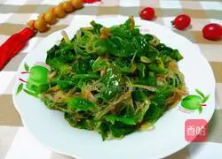 Illustration of how to make sauce-flavored spinach mixed with vermicelli 8