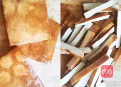 Illustration of how to make stir-fried dried leeks 3